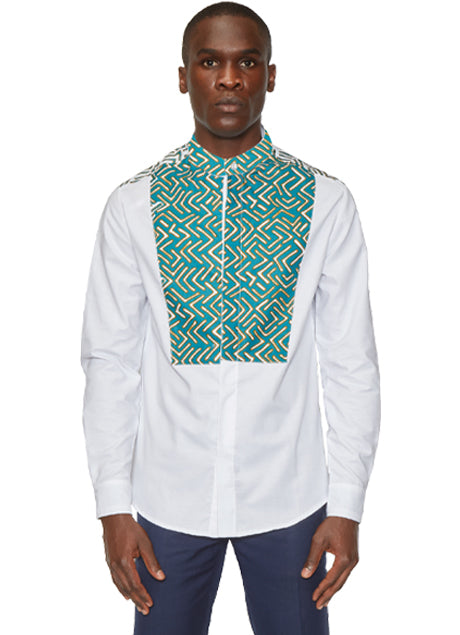 Shujaa Teal Shield Shirt