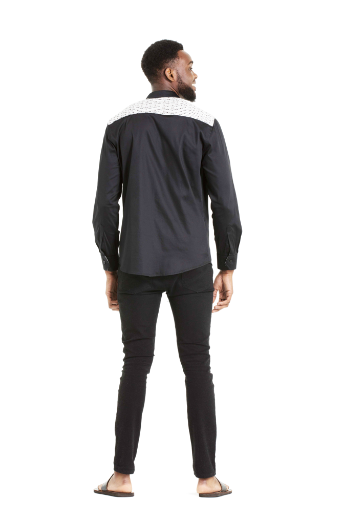 Shujaa Black Shield Shirt