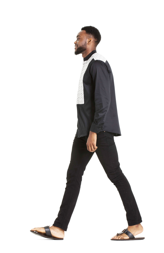 Shujaa Black Shield Shirt