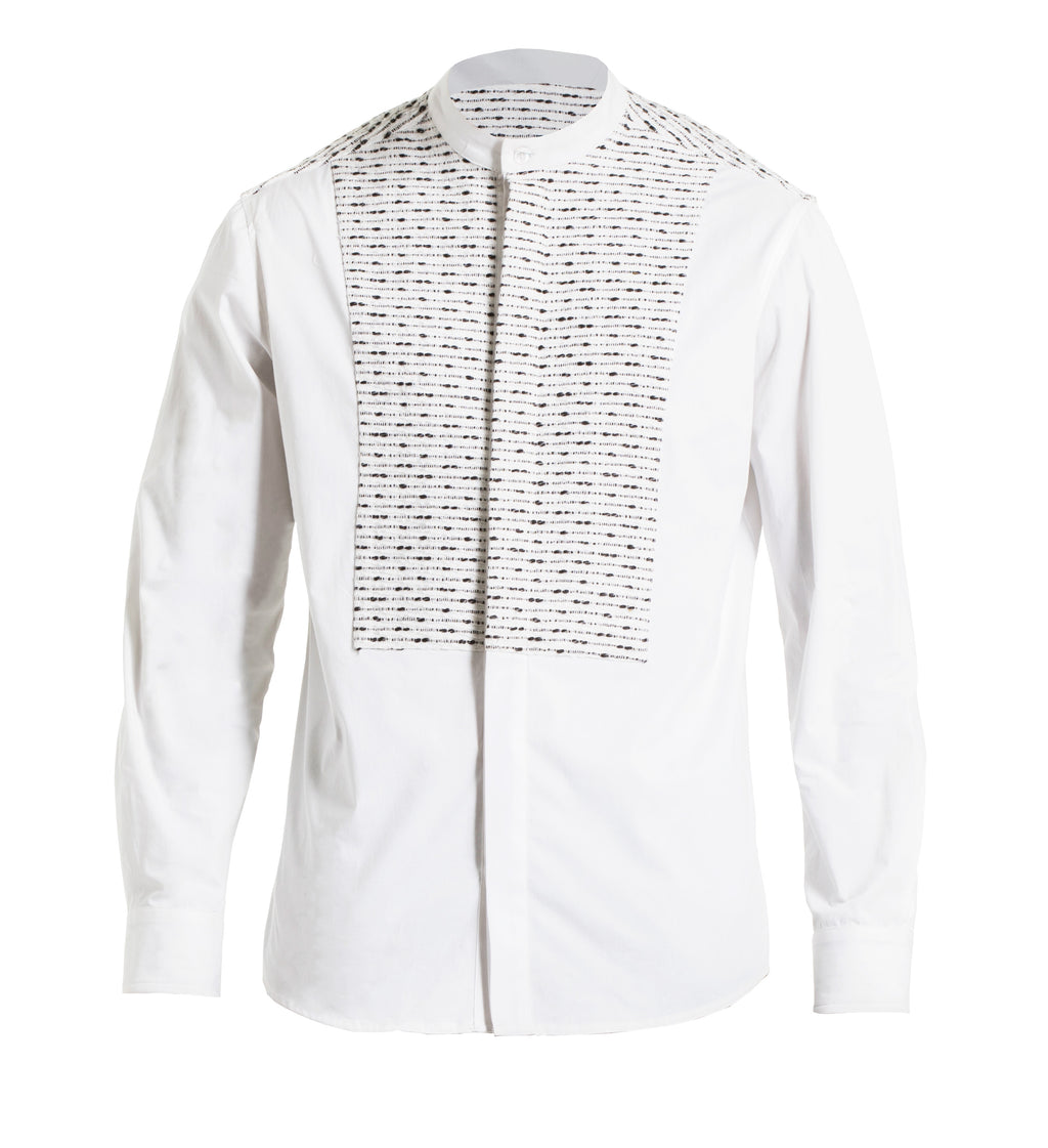 Shujaa White Shield Shirt