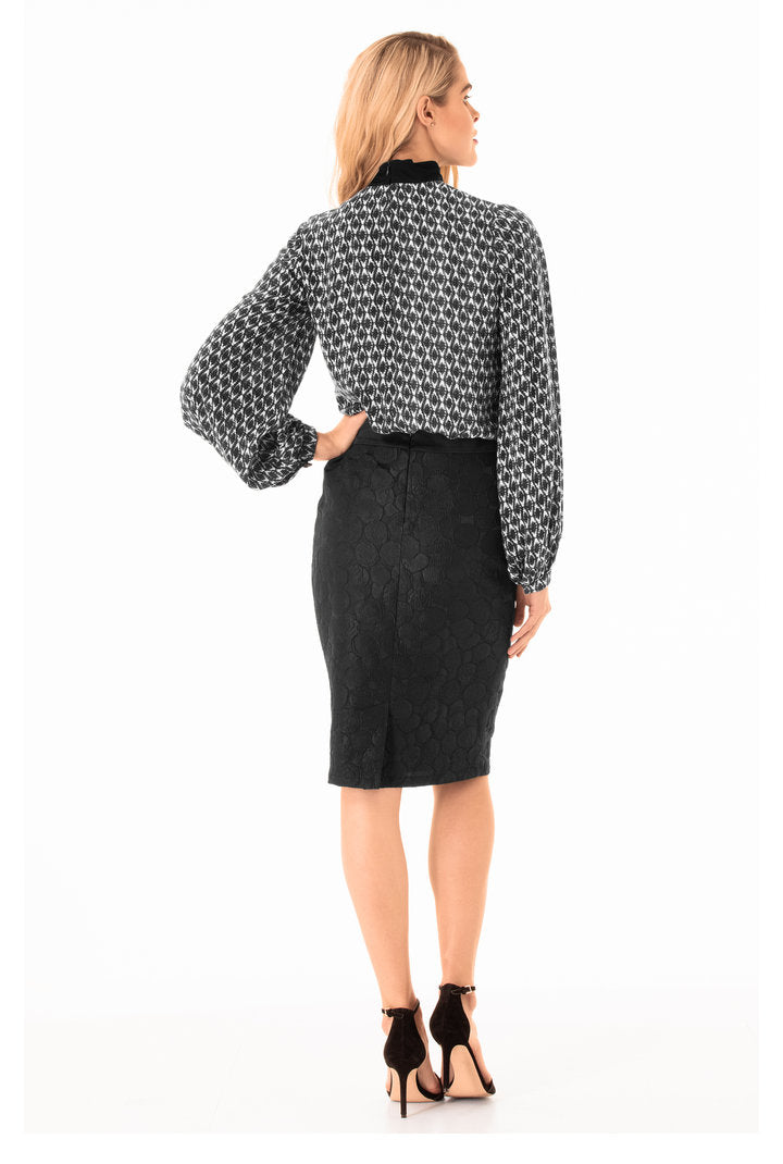 Kemi Satin Pencil Skirt
